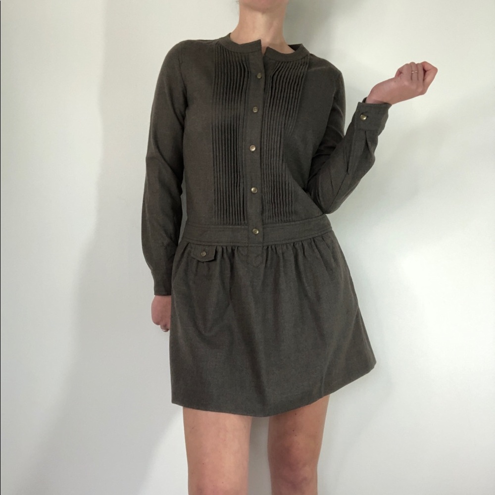 J.Crew Sundrine Grey Wool Dress